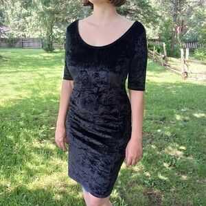 Y2K velvet bodycon  dress.